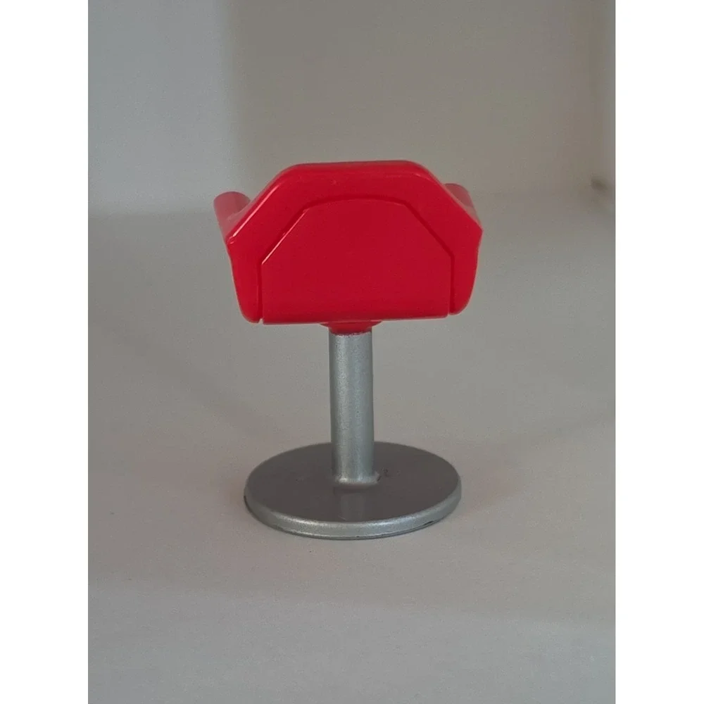 Mattel Polly Pocket Red Chair/Stool Mall Replacement Piece.